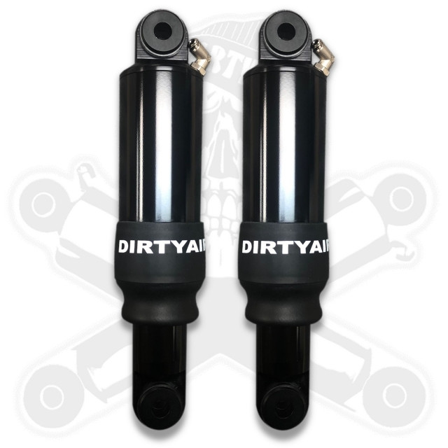 Dirty Works Dirty Air 5" Aluminum Rear Air Shocks Set Harley Touring