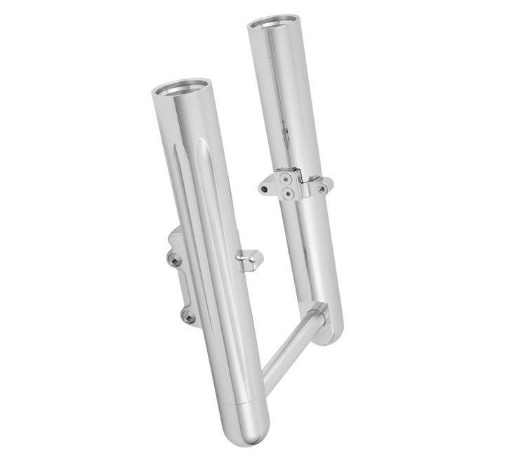 Arlen Ness Deep Cut Fork Legs Chrome 0813 FL Touring Dual Disc