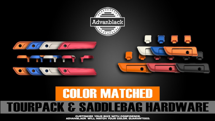 Advanblack Tour Pack Hinge & Latch Kit Harley | rotationwheels.com