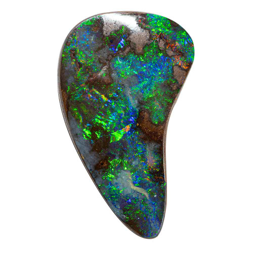 COSMIC GLOW NATURAL SOLID AUSTRALIAN BLACK BOULDER OPAL LOOSE STONE