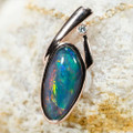 BRAKE DANCE 18KT GOLD PLATED AUSTRALIAN OPAL NECKLACE