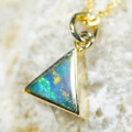 * KING TUT 14KT GOLD AUSTRALIAN OPAL NECKLACE
