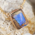 DAINTY DROPS 14KT ROSE GOLD FILLED AUSTRALIAN OPAL NECKLACE