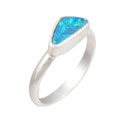 *OPAL SPARKLER STERLING SILVER AUSTRALIAN OPAL RING