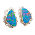 GEM JEWELER STERLING SILVER OPAL EARRINGS
