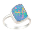 RENEWAL STERLING SILVER OPAL RING