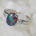 1 OPAL OPPORTUNITY STERLING SILVER AUSTRALIAN OPAL RING