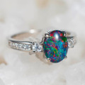 1 OPAL OPPORTUNITY STERLING SILVER AUSTRALIAN OPAL RING