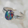 OPAL OPPORTUNITY STERLING SILVER AUSTRALIAN OPAL RING