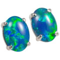 *1 JOLIE STERLING SILVER AUSTRALIAN OPAL EARRINGS