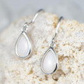 *LACE UP STERLING SILVER AUSTRALIAN OPAL EARRINGS