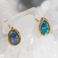 OUR SECRET 18KT GOLD PLATED AUSTRALIAN OPAL JEWELRY SET