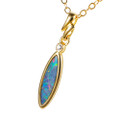 RAVE DAYS 18KT GOLD PLATED AUSTRALIAN OPAL JEWELRY SET