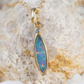 RAVE DAYS 18KT GOLD PLATED AUSTRALIAN OPAL JEWELRY SET