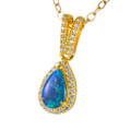 RED WINE 18KT GOLD PLATED AUSTRALIAN OPAL JEWELRY SET