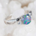 KARINA STERLING SILVER AUSTRALIAN OPAL JEWELRY SET