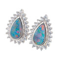 GALORE STERLING SILVER AUSTRALIAN OPAL JEWELRY SET