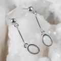 ELENA STERLING SILVER AUSTRALIAN SOLID OPAL JEWELRY SET