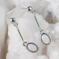 ELENA STERLING SILVER AUSTRALIAN SOLID OPAL JEWELRY SET