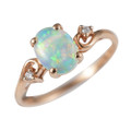 INFAMOUS 14KT ROSE GOLD AUSTRALIAN OPAL JEWELRY SET