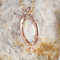 INFAMOUS 14KT ROSE GOLD AUSTRALIAN OPAL JEWELRY SET