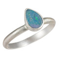 OPAL HERITAGE STERLING SILVER AUSTRALIAN OPAL RING