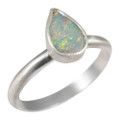 MOONSHINE STERLING SILVER AUSTRALIAN OPAL RING