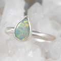 MOONSHINE STERLING SILVER AUSTRALIAN OPAL RING