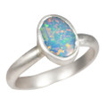 TTREASURED GEM STERLING SILVER AUSTRALIAN BOULDER OPAL RING