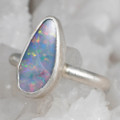 TIDAL GEM STERLING SILVER AUSTRALIAN  OPAL RING
