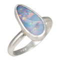 TIDAL GEM STERLING SILVER AUSTRALIAN  OPAL RING