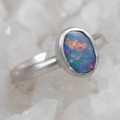 DREAM MACHINE STERLING SILVER AUSTRALIAN OPAL RING