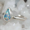 TREASURED FUTURE STERLING SILVER AUSTRALIAN OPAL RING
