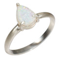 * 1 BRIGHT VORTEX STERLING SILVER AUSTRALIAN OPAL RING