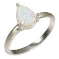 * 1 BRIGHT VORTEX STERLING SILVER AUSTRALIAN OPAL RING