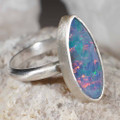 * TRUSTED LOVE STERLING SILVER AUSTRALIAN OPAL JEWELLERY SET