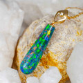 * FLASH SALE* A SUMMER SKY 14KT GOLD & DIAMOND OPAL JEWELRY SET (3 DAYS ONLY)