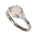 SUN KISS STERLING SILVER WHITE OPAL JEWELRY SET