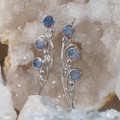 RUNWAY GEM STERLING SILVER AUSTRALIAN OPAL JEWELRY SET