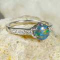 LUNA LUX STERLING SILVER AUSTRALIAN OPAL RING