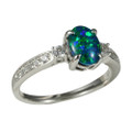 * MADISON STERLING SILVER AUSTRALIAN OPAL RING