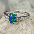 * MADISON STERLING SILVER AUSTRALIAN OPAL RING