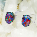 SPLISH SPLASH 14KT YELLOW GOLD AUSTRALIAN OPAL EARRINGS
