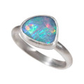 LIGHT MOTIVE STERLING SILVER AUSTRALIAN OPAL RING