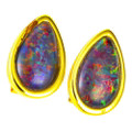 WINTER BERRY 18KT ROSE GOLD PLATED AUSTRALIAN OPAL STUD EARRINGS