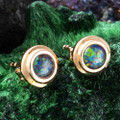 JASMINE JEWEL 18KT ROSE GOLD PLATED AUSTRALIAN OPAL STUD EARRINGS JASMINE JEWEL 18KT ROSE GOLD PLATED AUSTRALIAN OPAL STUD EARRINGS