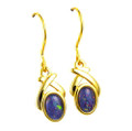 DREAMSCAPE GOODS 18KT GOLD PLATED AUSTRALIAN OPAL DROP EARRINGS
