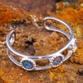 * 1 GLITZ & GLAM SILVER OPAL RING