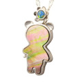 ELEMENTAL STERLING SILVER AUSTRALIAN OPAL NECKLACE