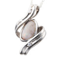 *DREAM JOURNAL STERLING SILVER AUSTRALIAN WHITE OPAL NECKLACE